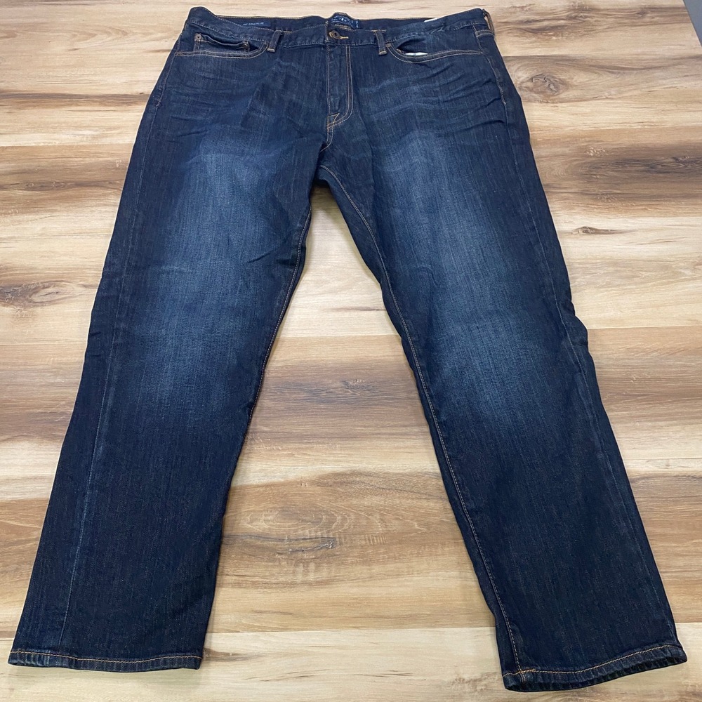 Lucky Brand 410‎ Athletic Fit Jeans 40x30 Dark Wash Stretch Denim Blue Mens